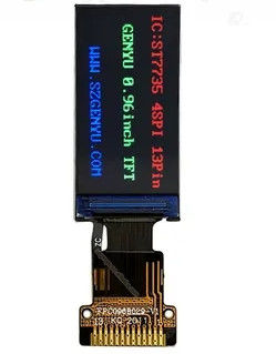 0.96 Inch RGB TFT Display SPI Interface 80x160 Resolution 13PIN FPC