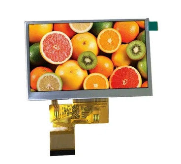 4.3 Inch IPS TFT LCD Panel 6 O'Clock 480x272 Dots ST7282 40 Pin RGB Interface