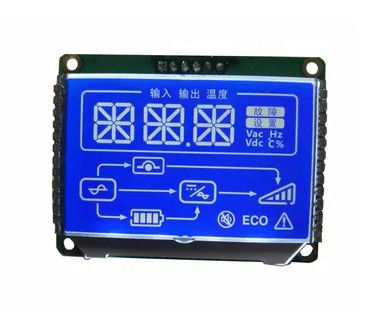 STN Negative 7 Segment LCD Display 3.3 V LCD Display With PIN Connector