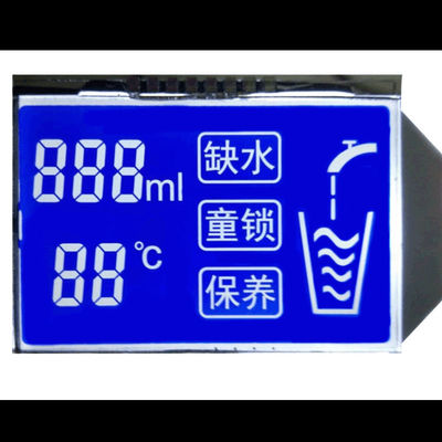 STN Negative 7 Segment LCD Display 3.3 V LCD Display With PIN Connector