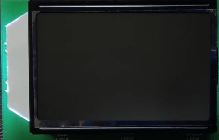 LCD 7 Segment Display HTN White On Blue Chip On Board AIP31621 Driver