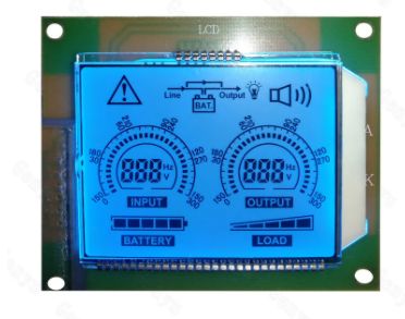 COB Module 7 Segment LCD Display TN Blue Backlight HT1621 Driver IC