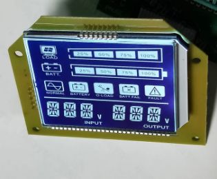 TN LCD Screen 7 Segment Display With Dark Background White Backlight SMT_HT1621