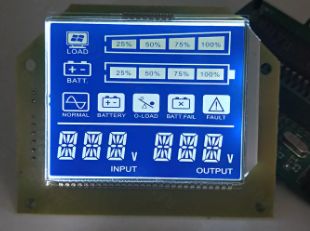 TN LCD Screen 7 Segment Display With Dark Background White Backlight SMT_HT1621