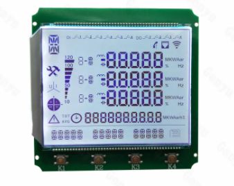 Transmissive 7 Segment LCD Module HT1623 Customized For Meter Box
