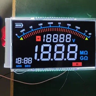 Black Screen Color LCD Display VA Type Full View Segment LCD Display