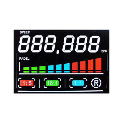 VA LCD Segment Display Module Chip On Board Color Icons 5.0V High Contrast LCD Display