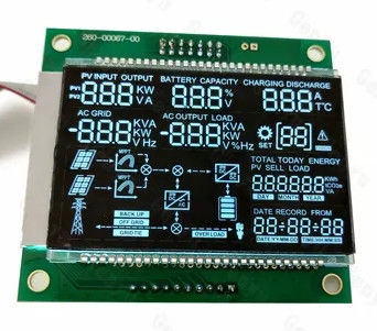 Segmented VA LCD Display Black Panel White Backlight HT1623 COB PIN Module