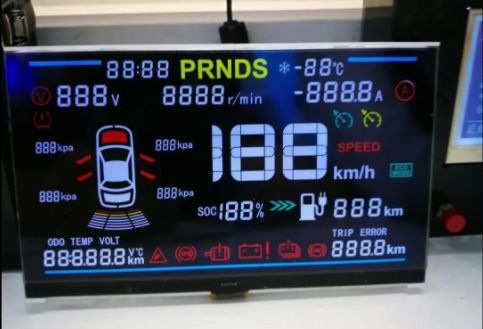 Kundenspezifisches Glas VA LCD-Anzeigemodul Vatn Tn Htn Temperatur Segment LCD-Anzeige