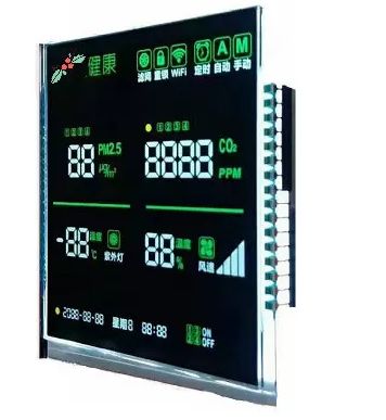 3.5V VA LCD-scherm Transmissief Monochroom Numeriek Scherm Zeven Segmenten Digitaal LCD-module