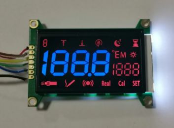 HT1621 Driver IC VA LCD Display Module Black 5V With 12 O'Clock Viewing Direction