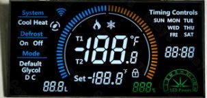 12 O'Clock Viewing Angle VA LCD Panel 3.3V With 105(W)*51(H) Mm Viewing Area