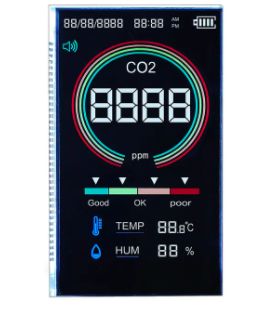Οθόνη LCD VA 5V 4 ψηφίων επτά τμημάτων με σύνδεσμο 37PIN