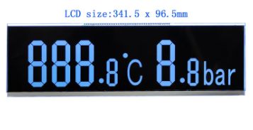Bar Type VA LCD Display with High Contrast Black Segment Screen / RGB Color