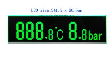 Bar Type VA LCD Display with High Contrast Black Segment Screen / RGB Color