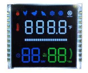 High Contrast VA LCD Display with 33x29 mm Display Area 22PIN Interface