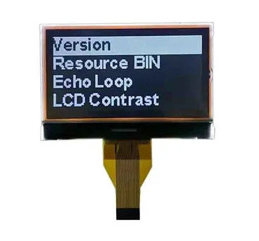 DFSTN 2.4 Inch LCD Display 18pin FPC SPI 128x64 COG LCD Module For Handheld Devices