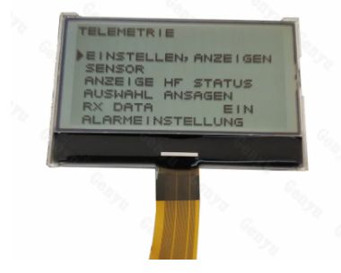 2.7 Inch 128x64 Graphic LCD Display 3.3V with 26PIN FPC