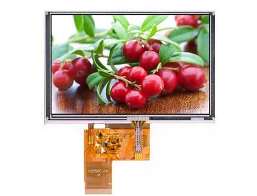 5.0 Inch TFT Lcd Touch Screen 800 * 480 RGB Interface High Brightness