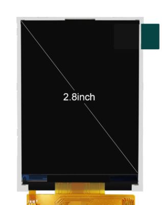 2.8 Inch Small TFT LCD Display with 240x320 Pixels 18 BIT and 300 Brightness