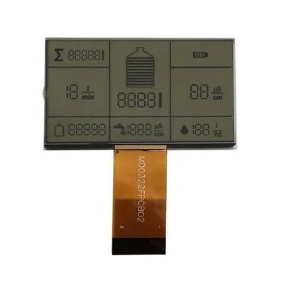 3.0V Custom LCD Panel , Segmented LCD Display TN Transmissive FPC Connect