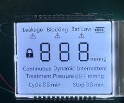 Écran LCD à segments personnalisé blanc monochrome HTN positif 3,3 V 27 broches