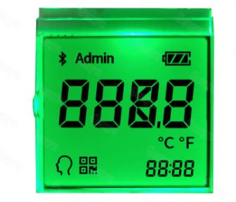 Écran LCD à segments personnalisés transflectif avec rétroéclairage LED couleur RVB