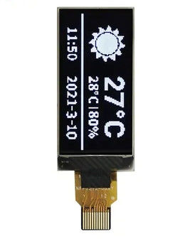 Energy Efficient 1.3 Inch OLED Display White Fonts 128x64 Dots SSD1312 OLED Screen