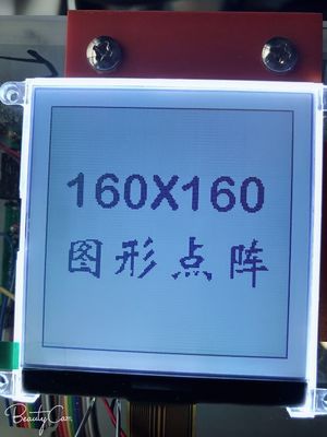 Transflecitve Positive Monochrome LCD Display 300cd/M2 6 O'Clock