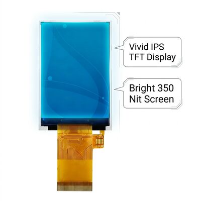 2.4 Inch IPS TFT LCD Display 240x320 with 350 Nit Brightness / MCU RGB Interface