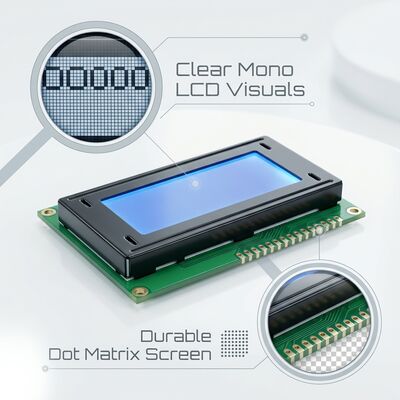 15.6 inches Mono LCD Display 240x128 Dot Matrix 1/ 128 Duty 5V DC/DC
