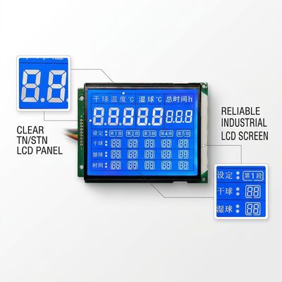 8x2 Character Monochrome LCD Display 3.3V Mono LCD Screen TN / STN LCD Panel