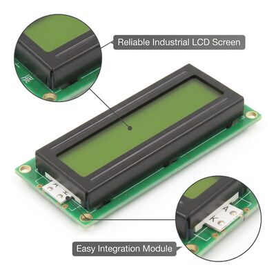 8x2 Character Monochrome LCD Display 3.3V Mono LCD Screen TN / STN LCD Panel