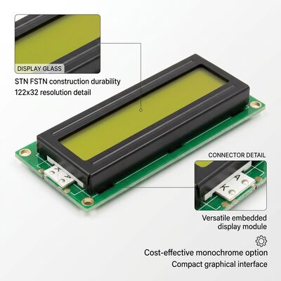 BBI Monochrome LCD Display 122x32 with STN / FSTN LCD Construction