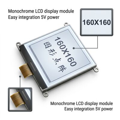 5V LCD Display Monochrome 20x2 LCD Display Screen For Industrial