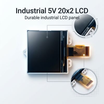 5V LCD Display Monochrome 20x2 LCD Display Screen For Industrial