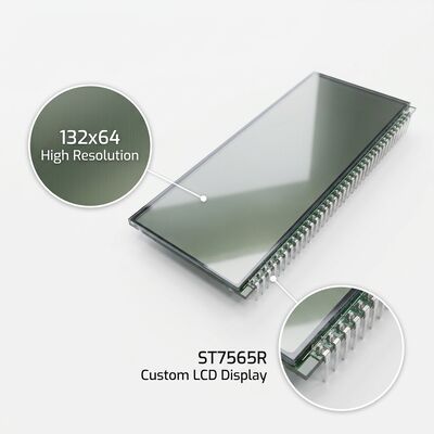ST7565R Custom Segment LCD Display 3.0V 5V 132*64 DOTS Custom Shape LCD Screen