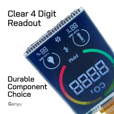 VA LCD 4 Digit 7 Segment Display 2.5 Inch with 24PIN Interface
