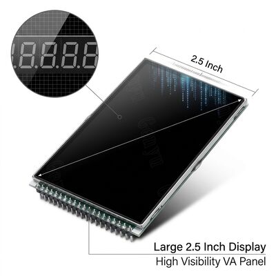 VA LCD 4 Digit 7 Segment Display 2.5 Inch with 24PIN Interface