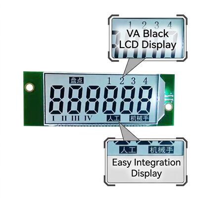 VA Black LCD Display Screen 5V LCD Display PIN Connect With White Backlight