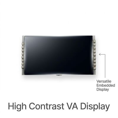 2.2 Inch VA LCD Display 5V Negative Driving with 57x29.2x2.0 mm Dimensions