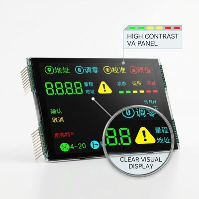 2.4 inch VA LCD Module COB LCM AIP31621E Driver White Backlight UPS LCD Display