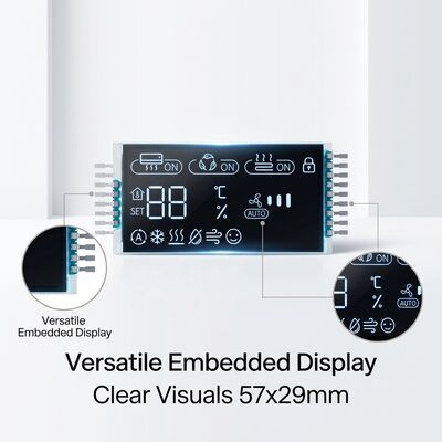 2.2 Inch VA LCD Display 5V Negative Driving with 57x29.2x2.0 mm Dimensions